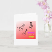 ダンス笑い歌うウクレレ空白の