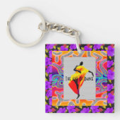 ダンス芸術 キーホルダー (正面)