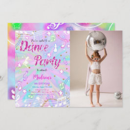 ダンス誕生日写真 招待状