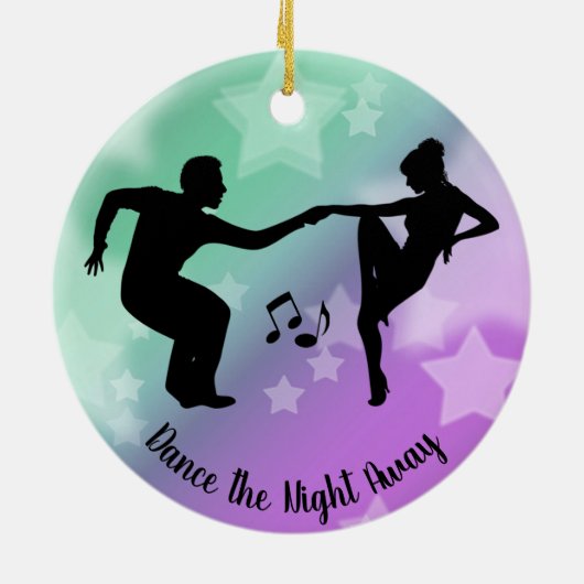 ダンス踊りオーナメント セラミックオーナメント (裏面)