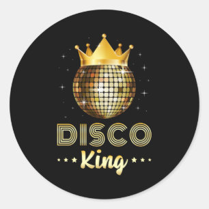 ダンス踊りディスコキングダンサーパーティーギフトアイディア ラウンドシール