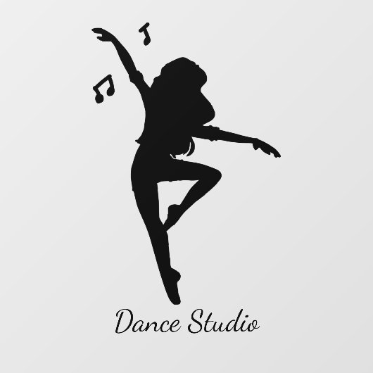 ダンス踊りデザインウィンドウロック ウィンドウサイン (シート)