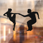 ダンス踊りデザインウィンドウロック ウィンドウサイン (シート2)