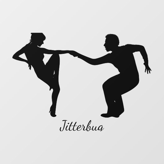 ダンス踊りデザインウィンドウロック ウィンドウサイン (シート)