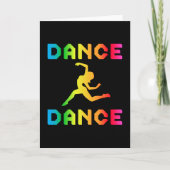 ダンス踊りパーティー音楽スポーツダンサーギフトアイディア カード (正面)