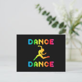 ダンス踊りパーティー音楽スポーツダンサーギフトアイディア ポストカード (スタンド正面)