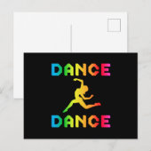 ダンス踊りパーティー音楽スポーツダンサーギフトアイディア ポストカード (正面/裏面)