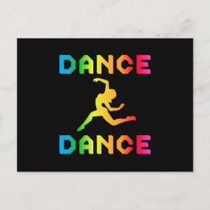 ダンス踊りパーティー音楽スポーツダンサーギフトアイディア ポストカード