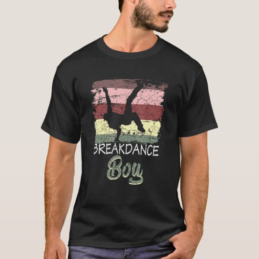 ダンス踊りブレイクダンスボーイ12 Tシャツ (正面)