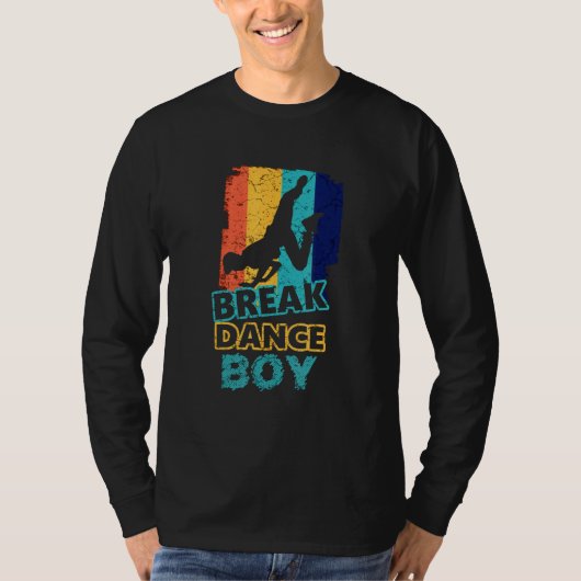 ダンス踊りブレイクダンスボーイ Tシャツ (正面)