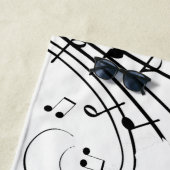 ダンス音楽のノートは ビーチタオル (インサイチュ)