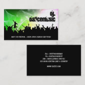 ダンス音楽の名刺 名刺 (正面/裏面)