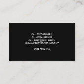 ダンス音楽の名刺 名刺 (裏面)