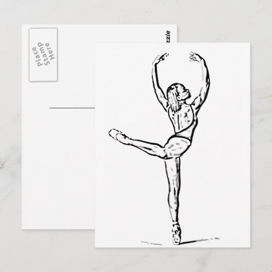 ダンス1 ポストカード (正面/裏面)