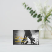 ダンス、インストラクター、スタジオレッスンビジネスカード 名刺 (スタンド正面)