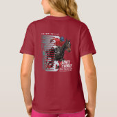 ダンス・ウィズ・ホース（ダークモード）| キッズ Tシャツ (裏面)