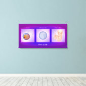 ダンス・オブ・ライフ妊娠アートキャンバス印刷 キャンバスプリント (インサイチュ (ウッドフロア))