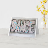 ダンス カード (黄色い花)