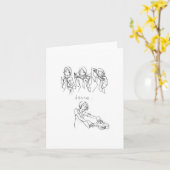 ダンス カード (黄色い花)