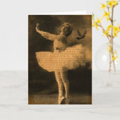 ダンス カード (黄色い花)
