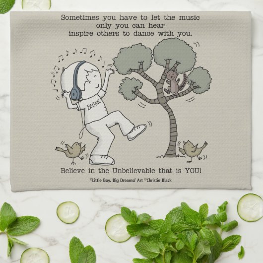 ダンス キッチンタオル (折り畳み)