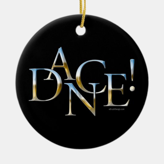 ダンス! (クロム) セラミックオーナメント (正面)