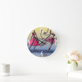 ダンス、ジャンプ、ターン。 ラウンド壁時計 (ホーム)