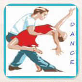 ダンス スクエアペーパーコースター (正面)