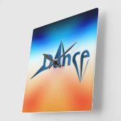 ダンス スクエア壁時計 (傾斜)