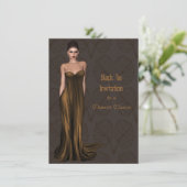 ダンス&ディナー用ブラックタイ招待状 招待状 (スタンド正面)