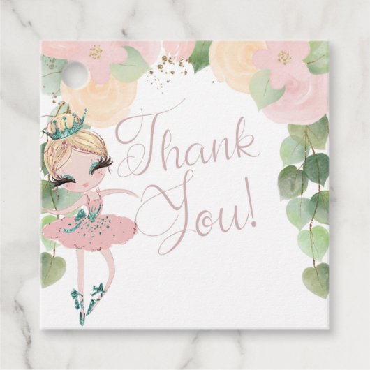 ダンス&トワイル|バレリーナ誕生日 |フローラ|お気に入り フェイバータグ (正面)