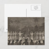 ダンス、ハパエ、トンガ ポストカード (正面/裏面)