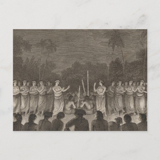 ダンス、ハパエ、トンガ ポストカード (正面)