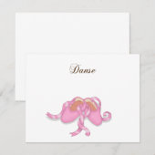 「ダンス」バレエシューズ (正面/裏面)