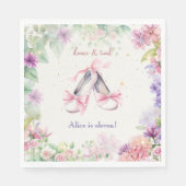 ダンス・バレリーナ誕生日 スタンダードランチョンナプキン (正面)