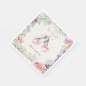 ダンス・バレリーナ誕生日 スタンダードランチョンナプキン (角)