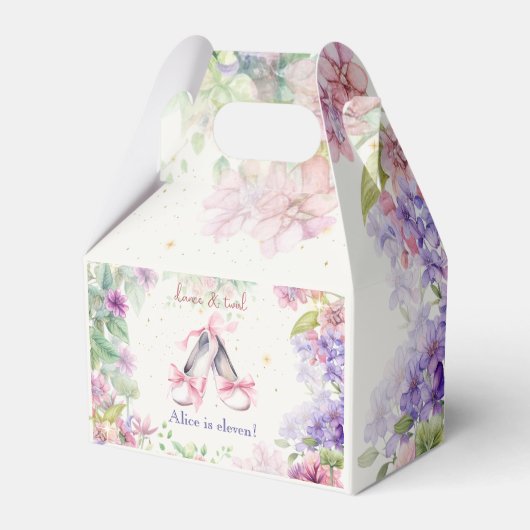 ダンス・バレリーナ誕生日 フェイバーボックス (正面サイド)