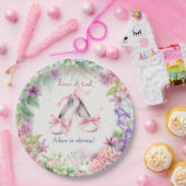 ダンス・バレリーナ誕生日 ペーパープレート (パーティー)