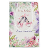 ダンス・バレリーナ誕生日 ミディアムペーパーバッグ (正面)