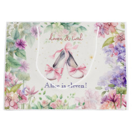 ダンス・バレリーナ誕生日 ラージペーパーバッグ