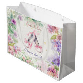 ダンス・バレリーナ誕生日 ラージペーパーバッグ (裏面アングル)