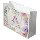ダンス・バレリーナ誕生日 ラージペーパーバッグ (正面アングル)