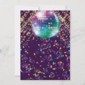 ダンス バースデーパーティー キッズ オーダーメイド 招待状 (裏面)