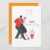 ダンス フィギュア バレンタインデー シーズンカード (正面/裏面)