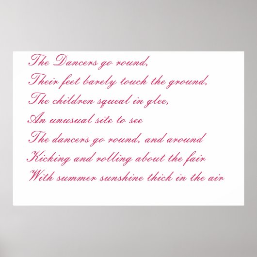 ダンス ポスター (正面)