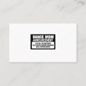 ダンス・マムの発表 名刺 (正面)