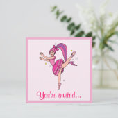 ダンス·リサイタル·バレエ：バレリーナ（弓） 招待状 (スタンド正面)