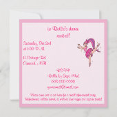 ダンス·リサイタル·バレエ：バレリーナ（弓） 招待状 (裏面)
