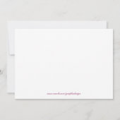 ダンス・リサイタル 招待状 (裏面)