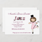 ダンス・リサイタル 招待状 (正面/裏面)